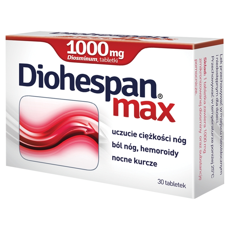 Diohespan max, tabletki na żylaki, 30 szt.