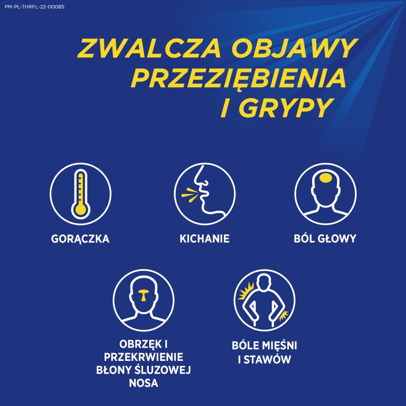 Theraflu ExtraGRIP, proszek na objawy przeziębienia i grypy, 14 sasz.