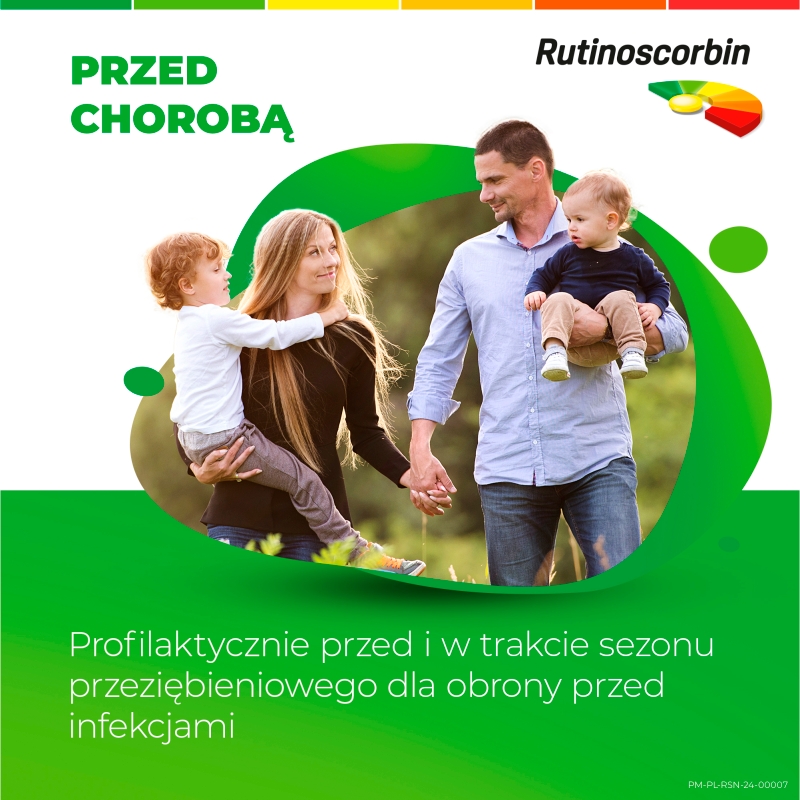 Rutinoscorbin, tabletki powlekane na odporność z witaminą C, 150 szt.