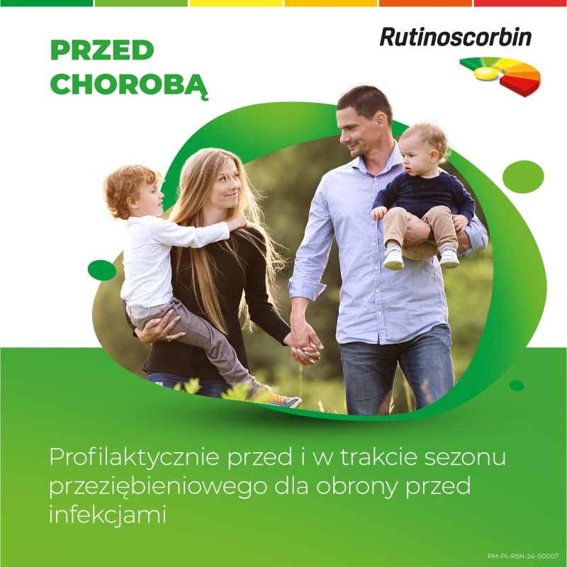 Rutinoscorbin, tabletki powlekane na odporność z witaminą C, 150 szt.