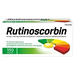 Rutinoscorbin tabletki powlekane na odporność z witaminą C, 150 szt.