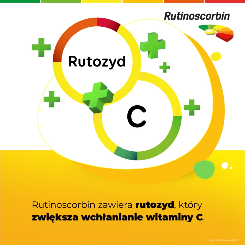 Rutinoscorbin, tabletki z witaminą C wspomagającą odporność, 210 szt.
