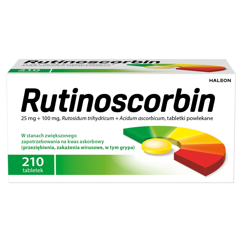 Rutinoscorbin tabletki z witaminą C wspomagającą odporność, 210 szt.
