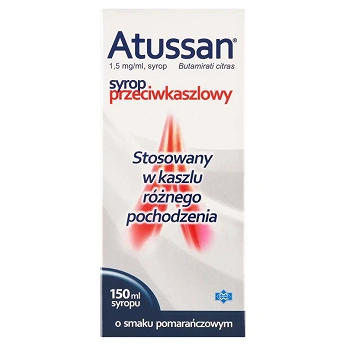 Atussan, syrop na kaszel, butelka 150 ml