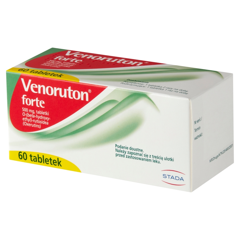 Venoruton forte, tabletki na przewlekłą niewydolność żylną, 60 szt.