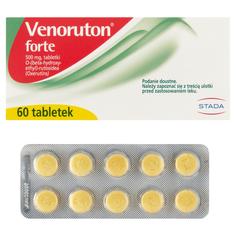 Venoruton forte, tabletki na przewlekłą niewydolność żylną, 60 szt.