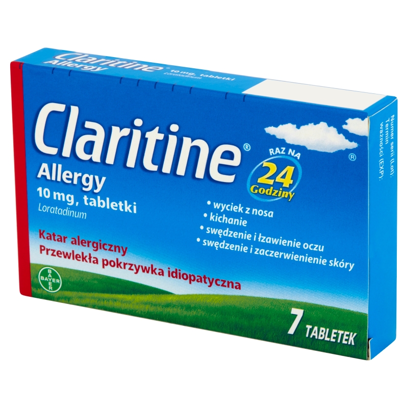 Claritine Allergy, tabletki na objawy alergii, 7 szt.