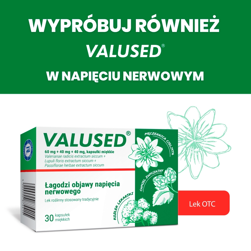 Valused, kapsułki miękkie na uspokojenie , 30 szt.