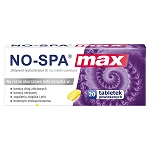 NO-SPA Max tabletki rozkurczowe na ból brzucha, 20 szt.