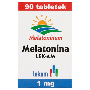 Melatonina LEK-AM , tabletki wspomagające w zasypianiu, 90 szt.