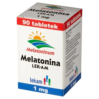 Melatonina LEK-AM , tabletki wspomagające w zasypianiu, 90 szt.