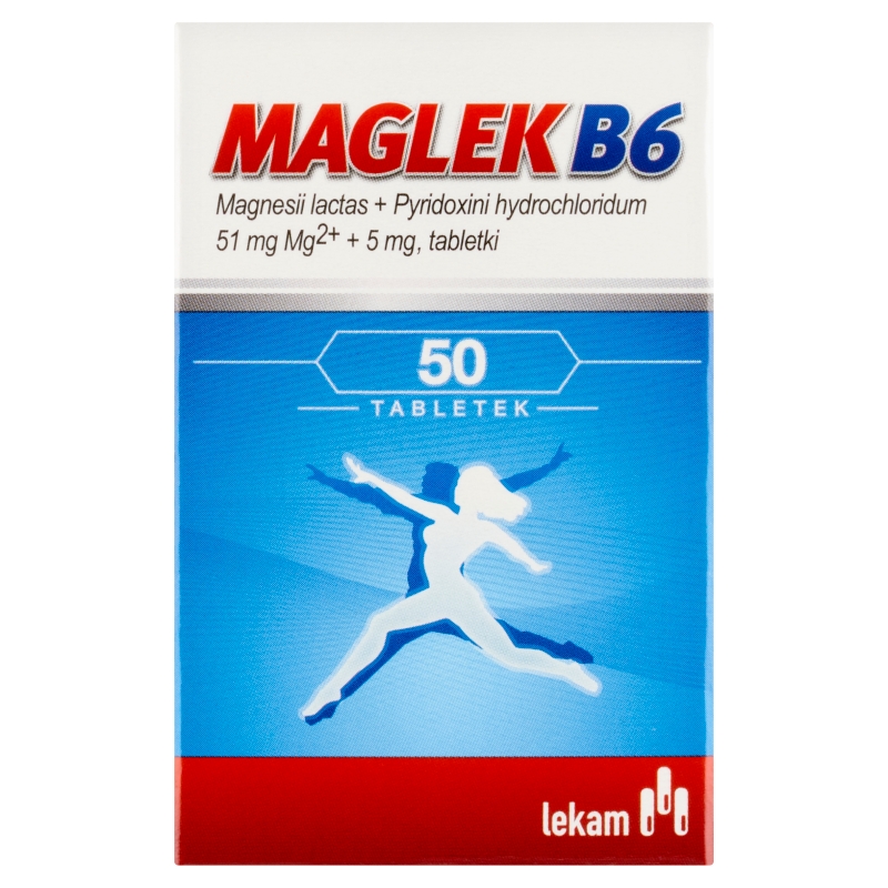 Maglek B6 tabletki z witaminą B6, 50 szt.
