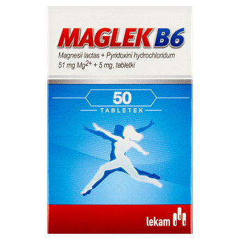 Maglek B6, tabletki z witaminą B6, 50 szt.