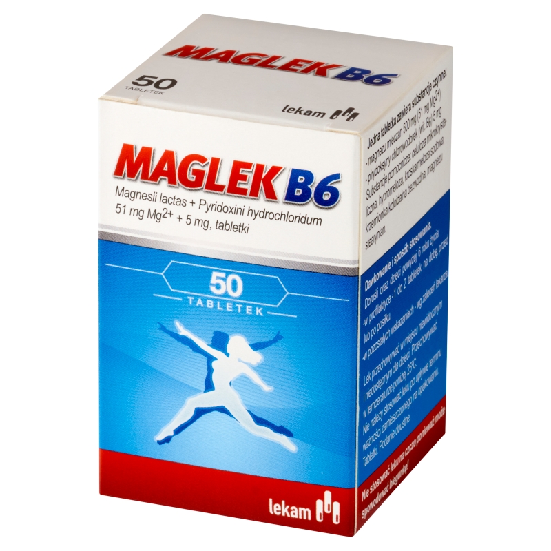 Maglek B6, tabletki z witaminą B6, 50 szt.