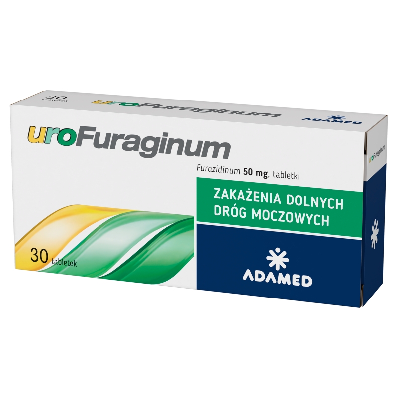 Urofuraginum, tabletki na zakażenie dolnych dróg moczowych, 30 szt.