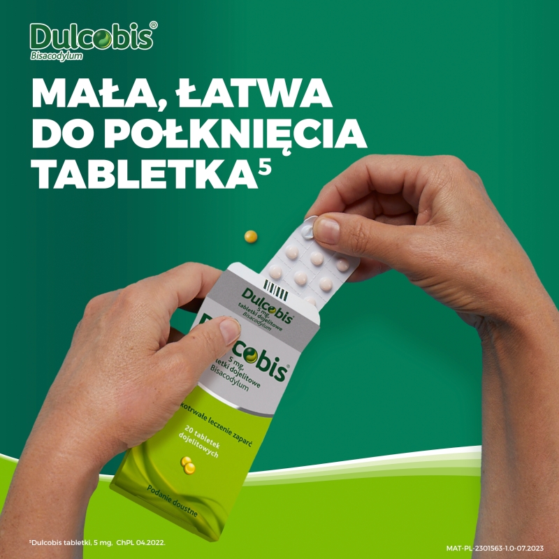 Dulcobis, tabletki na zaparcia, 20 szt.