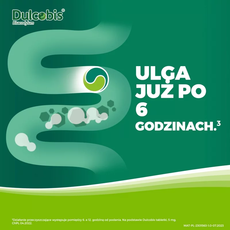 Dulcobis, tabletki do krótkotrwałe leczenie zaparć, 60 szt.