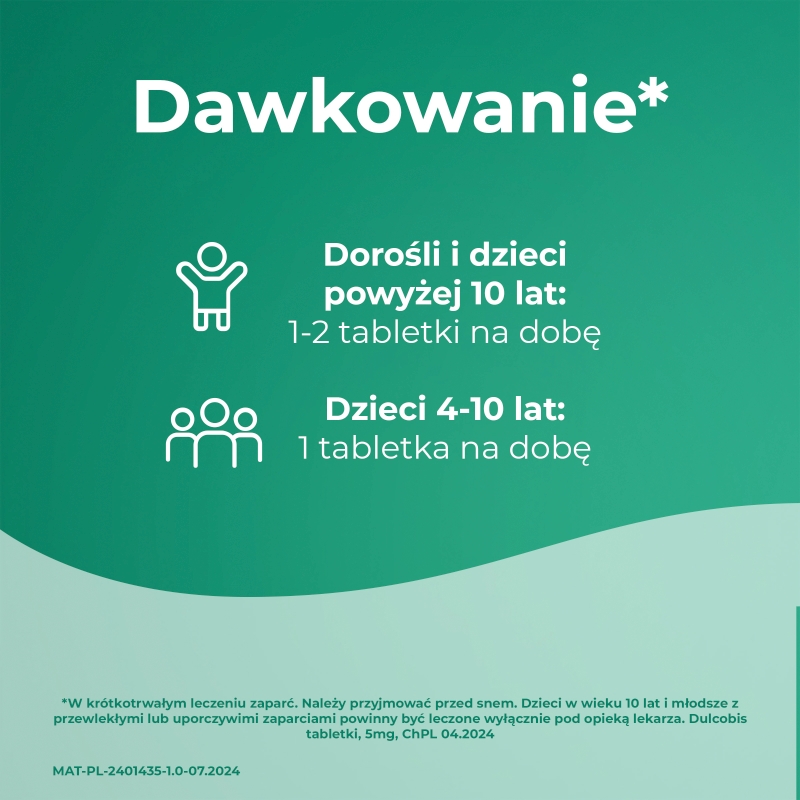 Dulcobis, tabletki do krótkotrwałe leczenie zaparć, 60 szt.