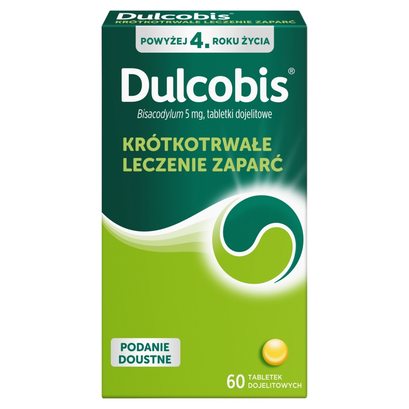Dulcobis, tabletki do krótkotrwałe leczenie zaparć, 60 szt.