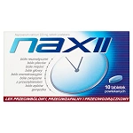 Naxii tabletki o działaniu przeciwbólowym i przeciwgorączkowym, 10 szt. 