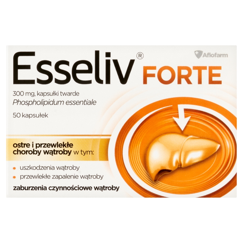 Esseliv Forte kapsułki na ostre i przewlekłe choroby wątroby, 50 szt.