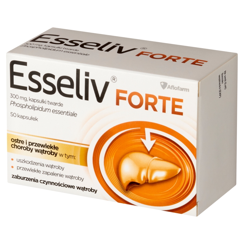 Esseliv Forte, kapsułki na ostre i przewlekłe choroby wątroby, 50 szt.
