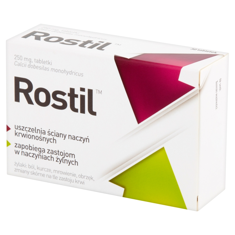 Rostil, tabletki na leczenie objawów żylaków, 30 szt.