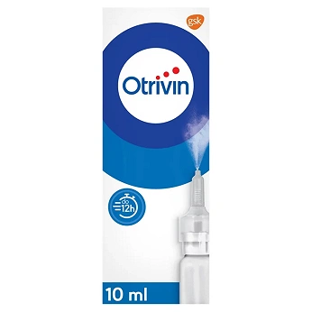 Otrivin 0,1%, aerozol udrażniający nos, nawilżający błonę śluzową, butelka 10 ml