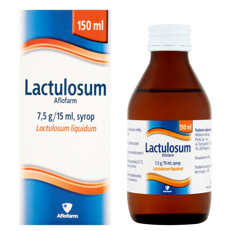Lactulosum , syrop o działaniu przeczyszczającym, 150 ml