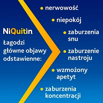 NiQuitin, pastylki do ssania pomagające rzucić palenie o smaku miętowym, 72 szt.