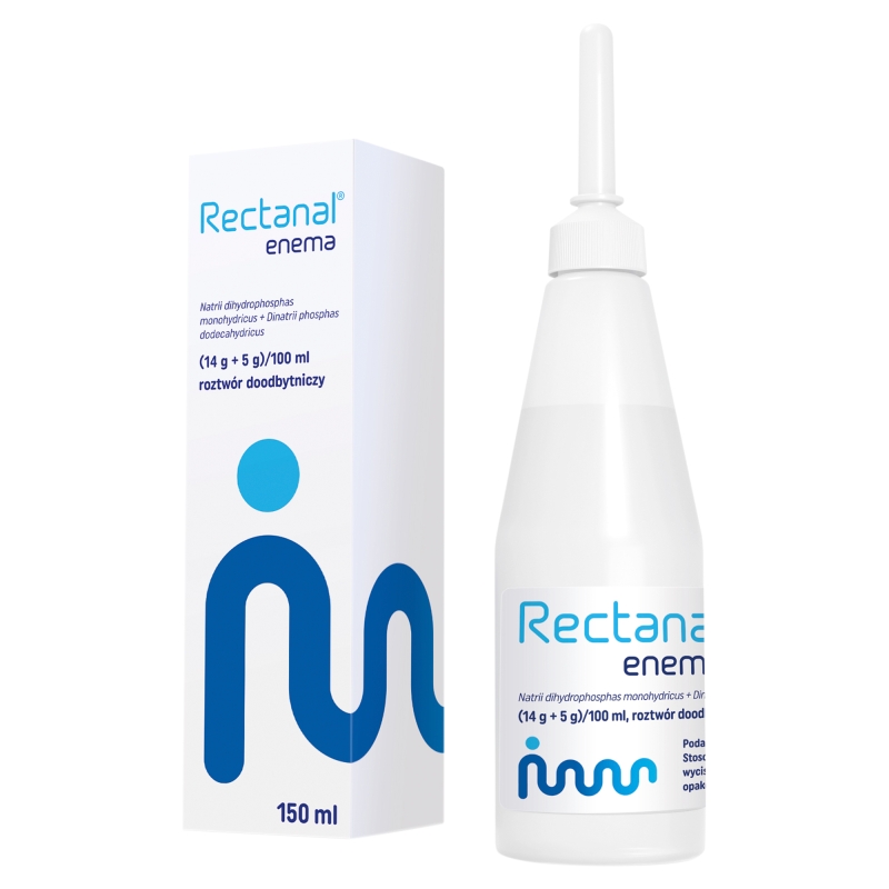 Rectanal, roztwór na oczyszczanie jelita grubego przed badaniami diagnostycznymi, butelka 150 ml