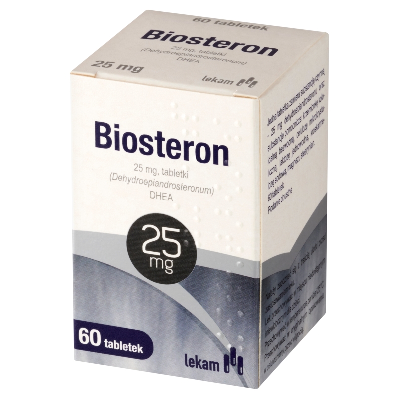 Biosteron , tabletki na uzupełnienie niedoboru DHEA 25 mg, 60 szt.