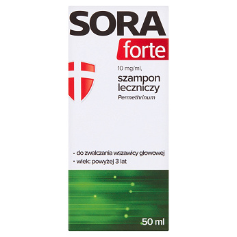 Sora Forte, szampon leczniczy na wszawice, tuba 50 ml