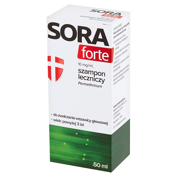 Sora Forte, szampon leczniczy na wszawice, tuba 50 ml