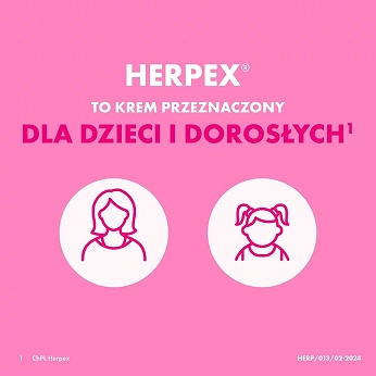 Herpex, krem przeciwwirusowy na opryszczkę, 2 g