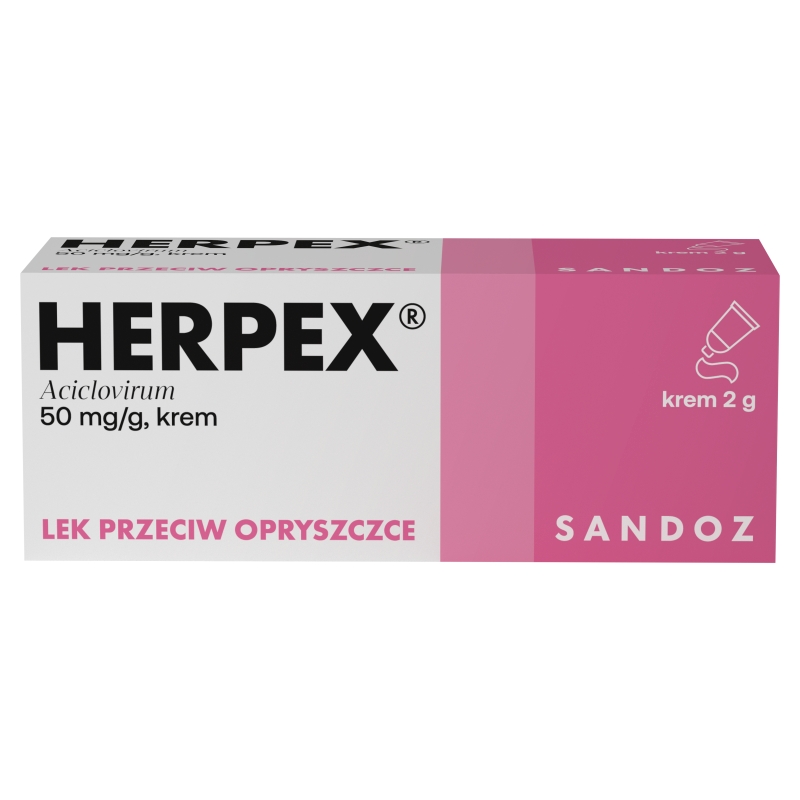 Herpex krem przeciwwirusowy na opryszczkę, 2 g