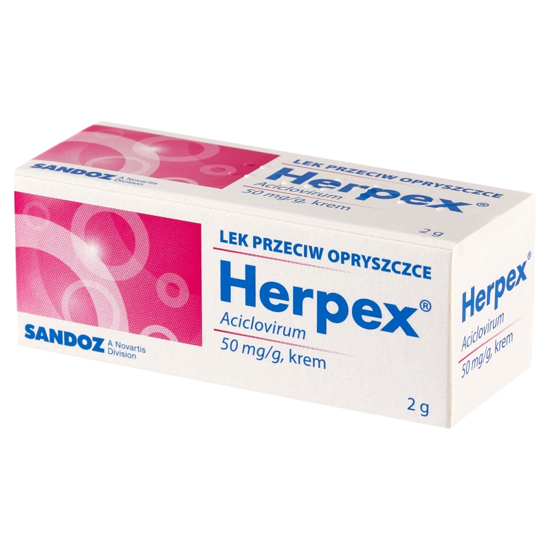 Herpex, krem przeciwwirusowy na opryszczkę, 2 g