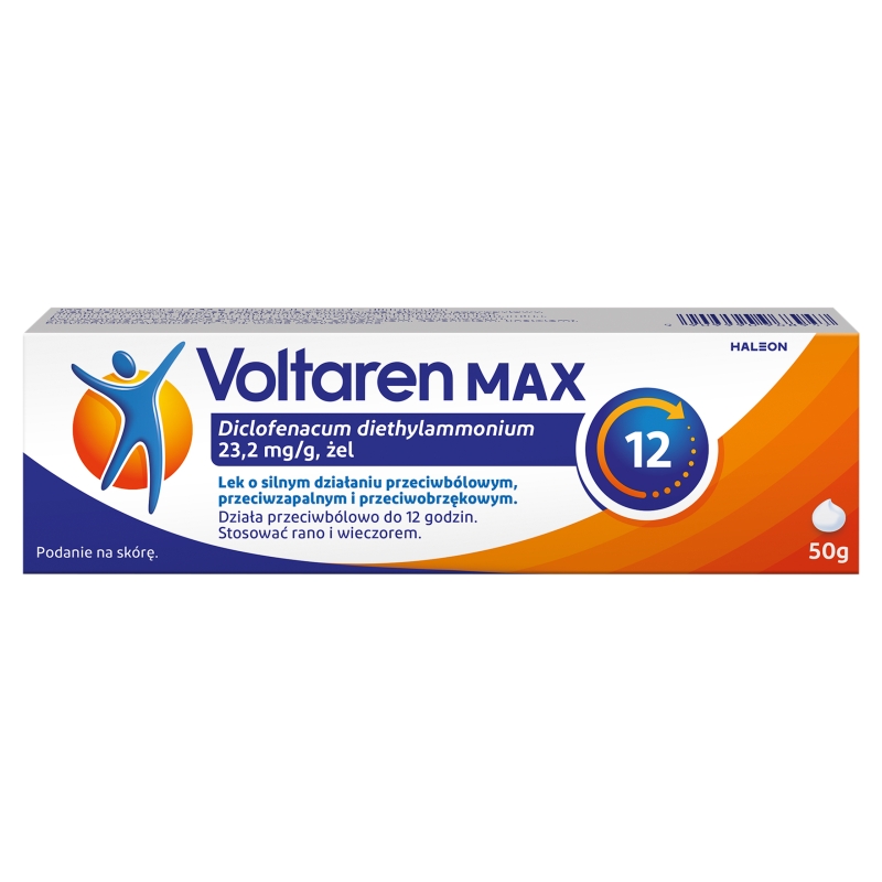 Voltaren MAX żel przeciwbólowy, przeciwzapalny, przeciwobrzękowy, tuba 50 g