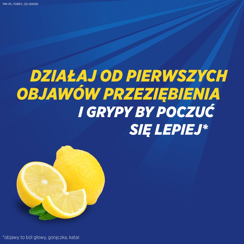 Theraflu Zatoki, proszek udrażniający nos i zatoki, przeciwgorączkowy, 14 sasz.