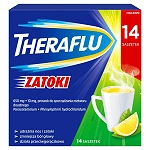 Theraflu Zatoki proszek udrażniający nos i zatoki, przeciwgorączkowy, 14 sasz.