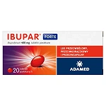 Ibupar Forte 400 mg tabletki przeciwzapalne, przeciwbólowe, przeciwgorączkowe, 20 szt.