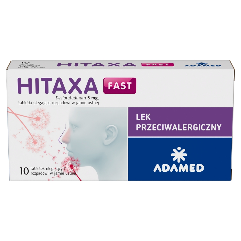 Hitaxa fast, tabletki łagodzące objawy alergii, 10 szt.