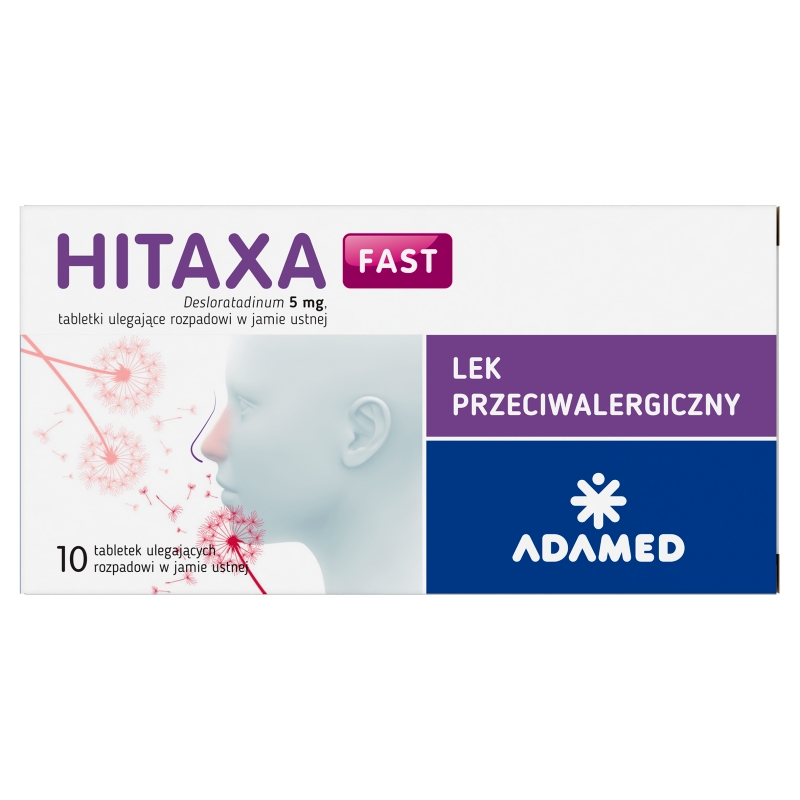 Hitaxa fast, tabletki łagodzące objawy alergii, 10 szt.