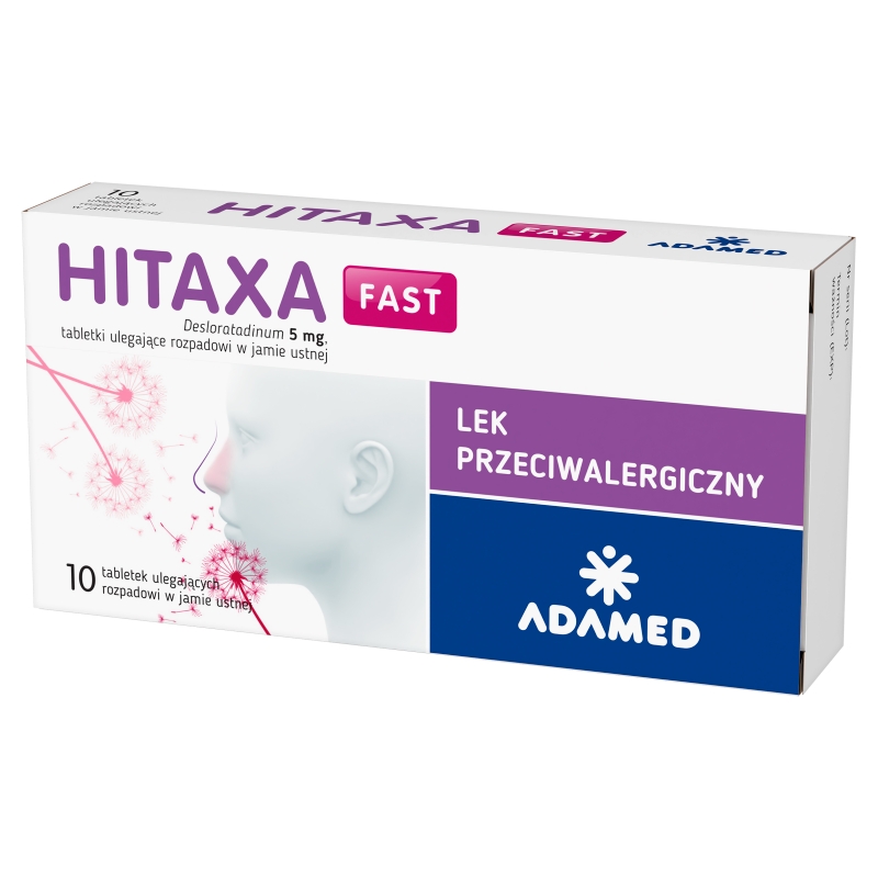 Hitaxa fast, tabletki łagodzące objawy alergii, 10 szt.