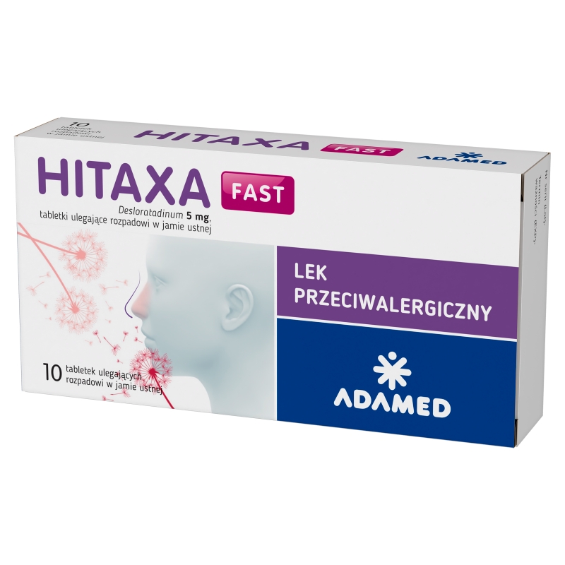 Hitaxa fast, tabletki łagodzące objawy alergii, 10 szt.