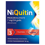 NiQuitin przezroczyste plastry transdermalne wspomagające rzucenie palenia, 7 szt.