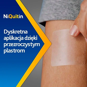 NiQuitin, plastry transdermalne wspomagające rzucenie palenia, 7 szt.