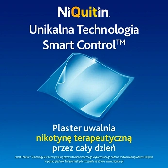NiQuitin, plastry transdermalne wspomagające rzucenie palenia, 7 szt.