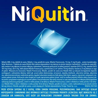 NiQuitin, plastry transdermalne wspomagające rzucenie palenia, 7 szt.