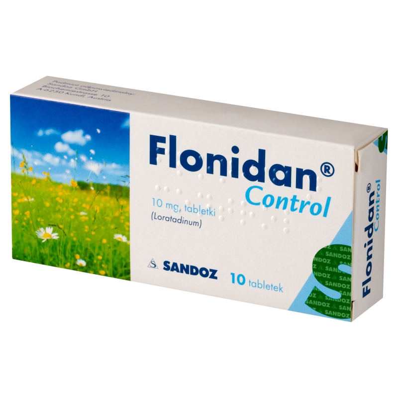 Flonidan Control, tabletki na objawy alergicznego zapalenia błony śluzowej nosa, 10 szt.